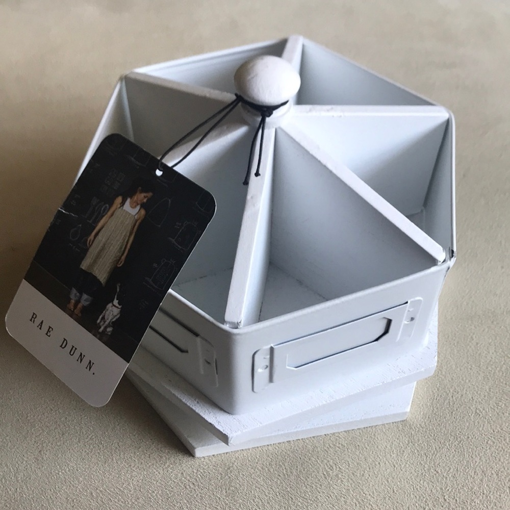 RAE DUNN turn style organizer